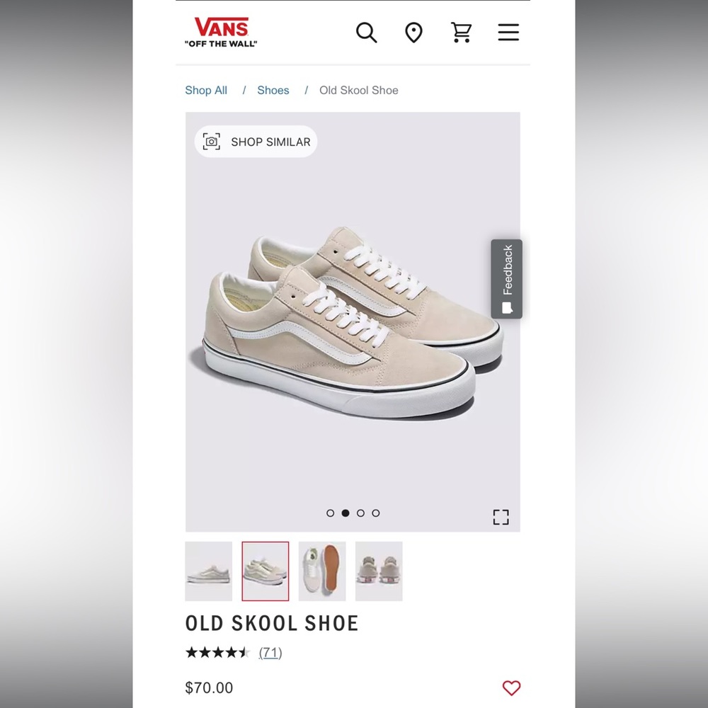 VANS old skool shoe